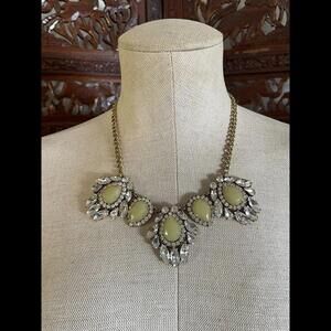 J. Crew Statement Retro Chain Necklace With Crystals And Stones